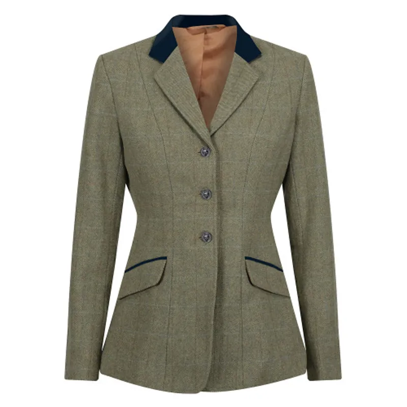 Equetech Ladies Thornborough Deluxe Tweed Riding Jacket-1